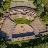 amphithéâtre parc de courzieu rhône vue du ciel