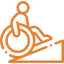 icone accès personnes à mobilité réduite pmr fauteuil roulant
