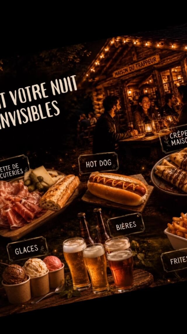 Nuit des invisibles les 21 et 22 août à 20h30 mais pas que ... vous pouvez venir à partir de 19h pour profiter d’une bonne assiette de charcuteries, de frites, d’une bonne bière pour accompagner la tombée de la
nuit.#bonmoments #nuitdesinvisibles
#soireeinsolite #parcnocturne