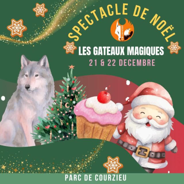 Réservez votre spectacle de Noël : Les gâteaux magiques. 

Un conte de Noël sur le loup, en pleine forêt à la tombée de la nuit emprunt d'humour, de poésie et d'insolite...

https://www.parc-de-courzieu.fr/les-gateaux-magiques-spectacle-de-noel-2025/