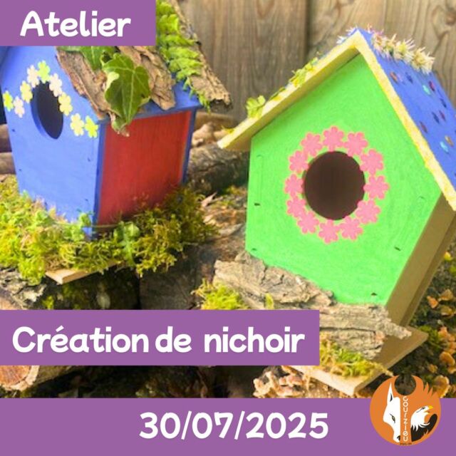 📣 Atelier Créatif au Parc de Courzieu : Fabriquez et Personnalisez votre Nichoir ! 🐦🎨
Le 30/07/2025, le Parc de Courzieu vous invite à participer à une animation unique et conviviale pour toute la famille !

⏰ À quelle heure ? Plusieurs créneaux tout au long de la journée (inscriptions sur place)
📍 Où ? Parc de Courzieu
🔨 Au programme :
Un atelier ludique où petits et grands pourront fabriquer et personnaliser leur propre nichoir pour les oiseaux. Accompagné par notre équipe, vous apprendrez l’importance des nichoirs pour la biodiversité et repartirez avec votre création, prête à accueillir les oiseaux du jardin.

💡 Pourquoi participer ?
 • Un moment de partage en famille ou entre amis
 • Une belle occasion d’apprendre en s’amusant
 • Une action concrète pour aider nos amis à plumes

🎟 Tarifs : 8€/Nichoir

Ne manquez pas cette belle opportunité de mêler nature, créativité et pédagogie ! 🌳✨

📲 Pour plus d’informations : https://www.parc-de-courzieu.fr/nichoirjuillet2025/