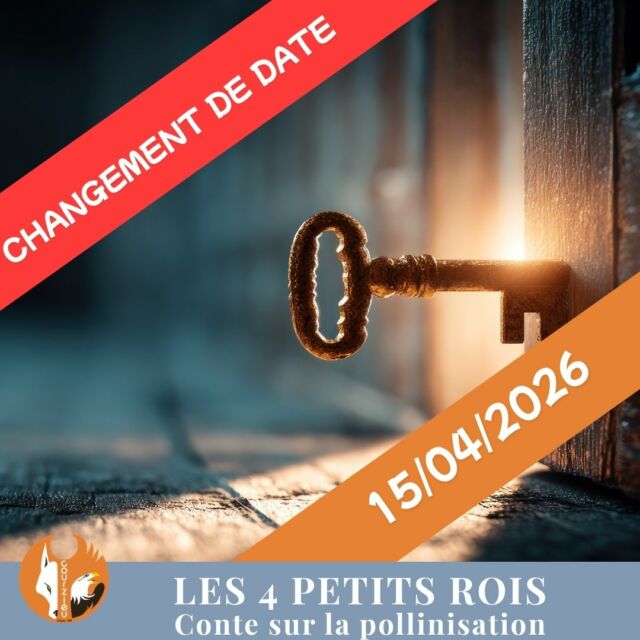 En raison des mauvaises conditions météo annoncées pour ce lundi, le conte des 4 petits rois sur la pollinisation est reporté au mercredi 15 avril. 

Maxime, le gardien de la Clef des Mondes vous proposera donc ce mercredi 15 avril  un conte animé et participatif  pour apprendre en s’amusant. 

Une animation théâtralisée pour découvrir les vertus des plantes et les secrets de la pollinisation. 
L’occasion d’apprendre à profiter des bienfaits de la nature tout en la respectant.
Glissez-vous dans la peau d’une abeille en profitant du bar à nectar qui sera mis à votre disposition.

👍A partir de 3 ans 
💸GRATUIT pour les visiteurs du parc
⏰Plusieurs représentations 14h à 16h . Durée 20 min. Sans réservation.