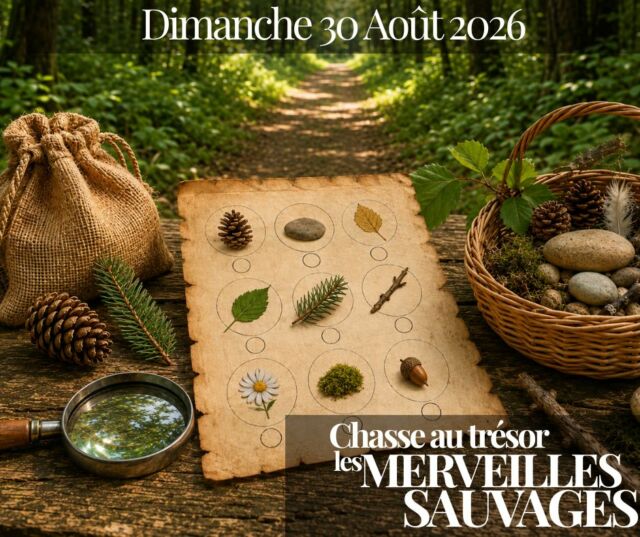 🗺️🌿 LE TRÉSOR N'EST PEUT-ÊTRE PAS LÀ OÙ VOUS L'IMAGINEZ… 🌿🗺️

Le 30 août, les jeunes explorateurs sont invités à partir à l'aventure avec notre Chasse au Trésor : Les Merveilles Sauvages !

Carte en main, ils devront observer leur environnement pour retrouver les trésor.s de la nature. 

Une activité idéale pour terminer les vacances sur une note d'aventure !

🧭 Chercher les trésors
🍃 Observer la nature autrement
🏆 Relever le défi et avoir une belle récompense...

Prêts à devenir de véritables aventuriers des Monts du Lyonnais ?

📅 Dimanche 30 août
💰 Gratuit
👧 De 3 à 12 ans
📍 Parc de Courzieu

Animation réservée aux visiteurs du parc (hors groupes).

#ParcDeCourzieu #AtelierDécouverte #ChasseAuTrésor #LesMerveillesSauvages #Nature #Aventure #ActivitéEnfant #SortieFamille #MontsDuLyonnais